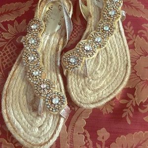 Naughty Monkey Sandals Size 6. Worn twice!